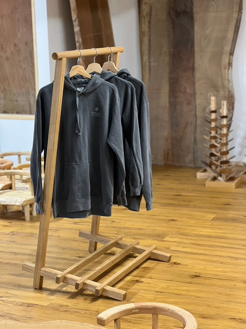 Clothes racks that lean against the wall and stay put