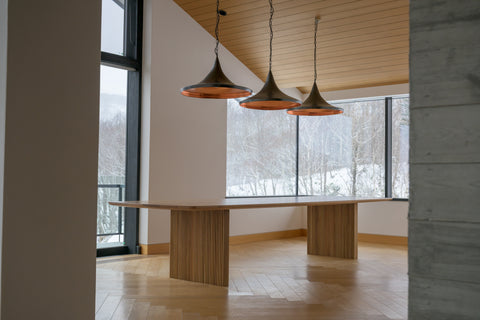 Solid wooden furniture made in Niseko