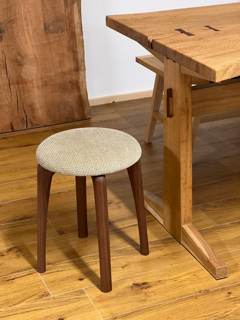 Mochi Upholstered Round Stool