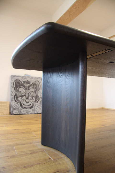 Dining Table - Ebonised Red Oak.