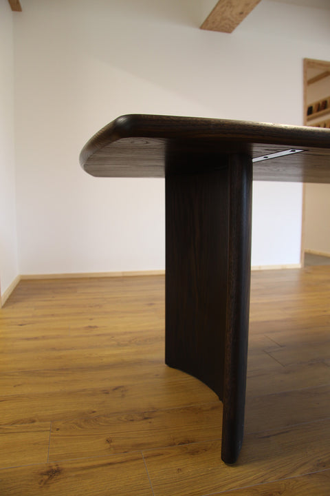 Dining Table - Ebonised Red Oak.