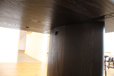 Dining Table - Ebonised Red Oak.