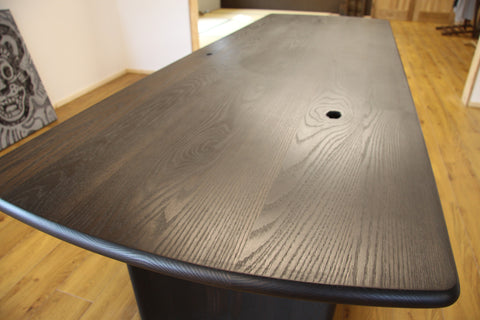 Dining Table - Ebonised Red Oak.