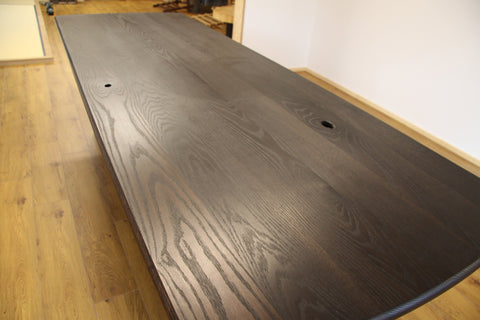 Dining Table - Ebonised Red Oak.
