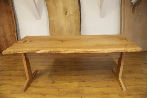 Trestle Table Oak