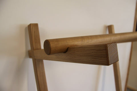 Clothes Rack Leaning - Oak