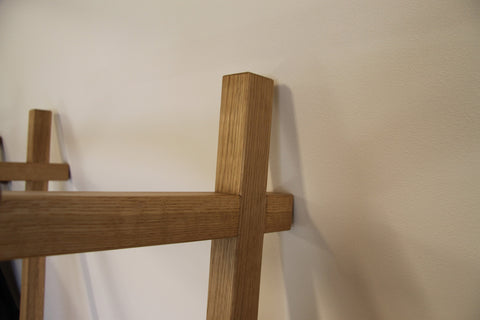 Clothes Rack Leaning - Oak