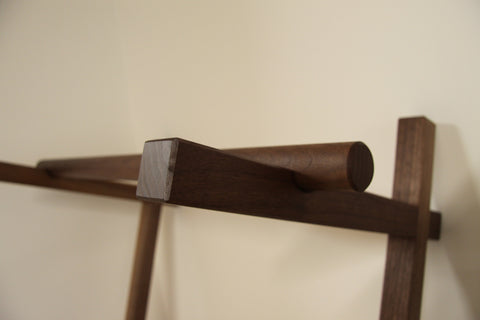 Clothes Rack Leaning - Walnut