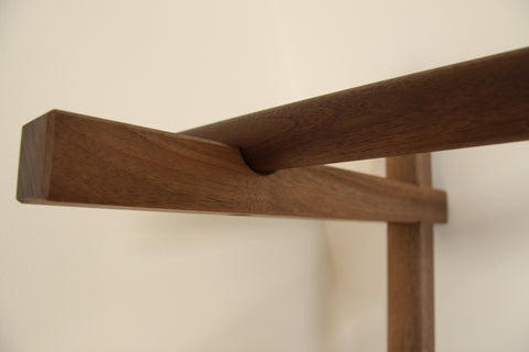 Clothes Rack Leaning - Walnut