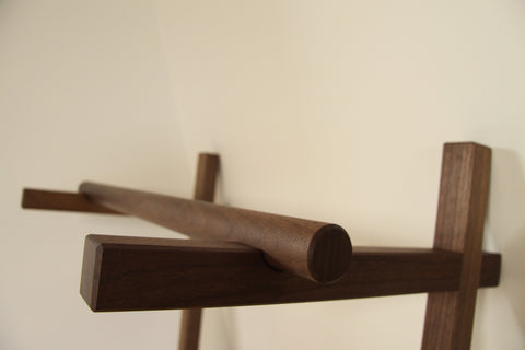 Clothes Rack Leaning - Walnut