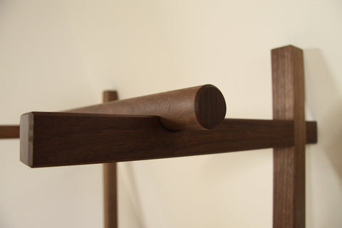 Clothes Rack Leaning - Walnut