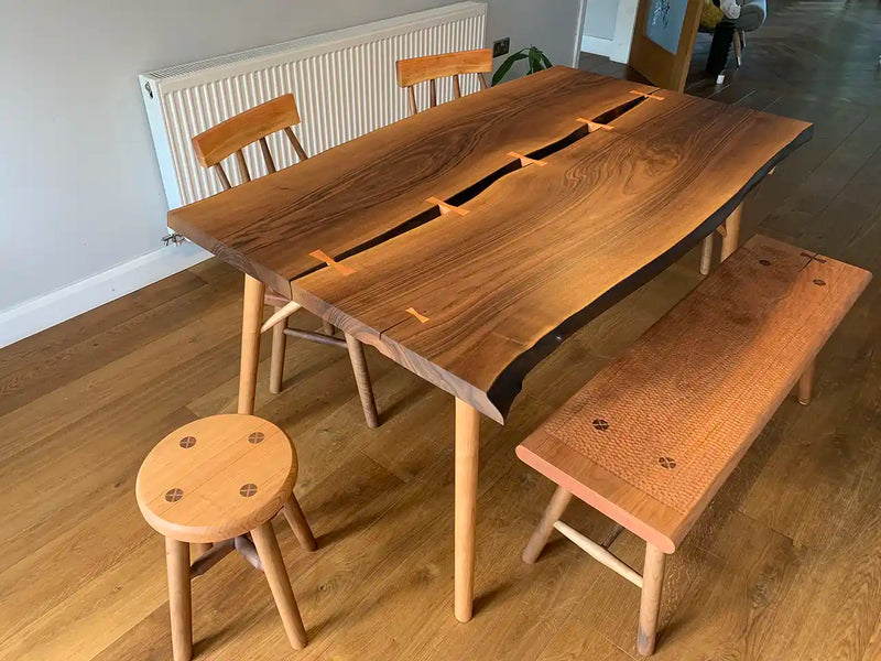 Cherry & Walnut Dining Set