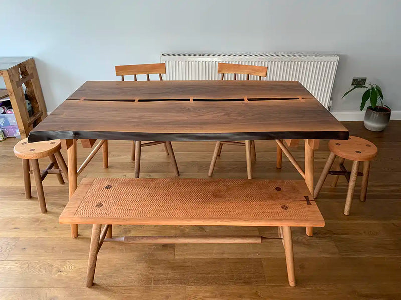 Cherry & Walnut Dining Set