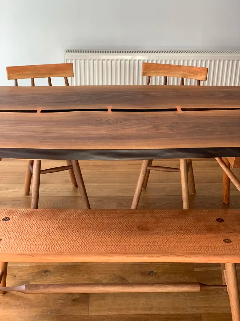 Cherry & Walnut Dining Set