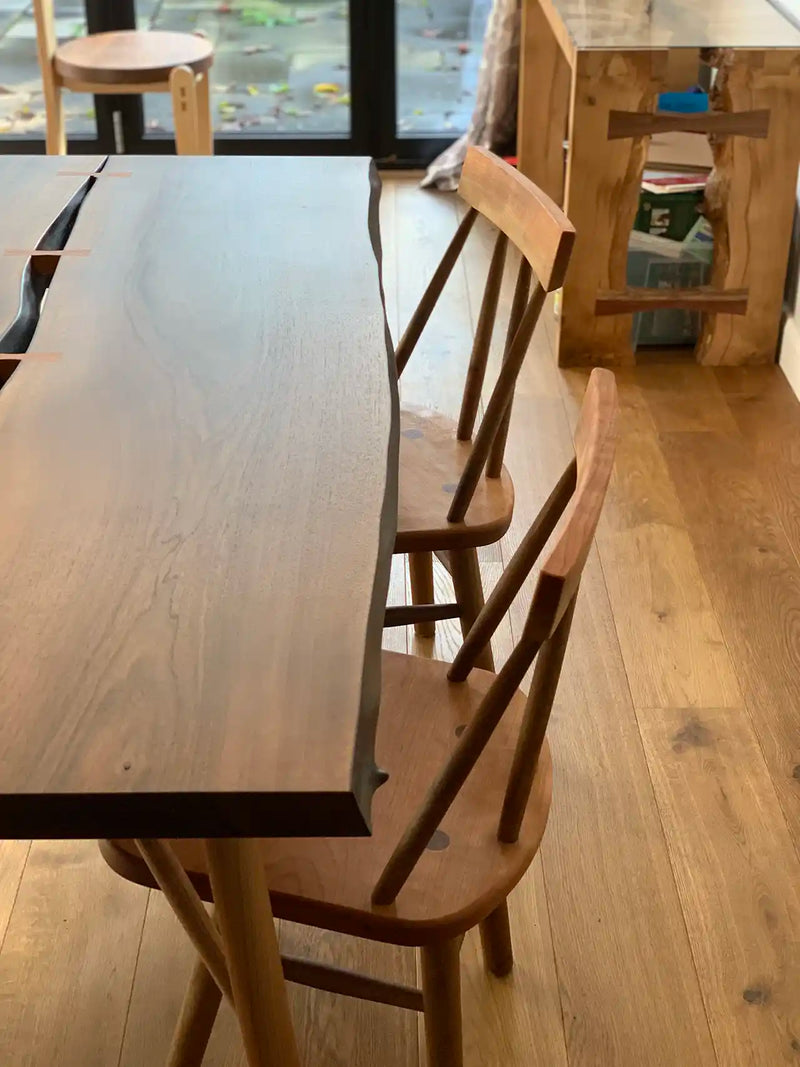 Cherry & Walnut Dining Set