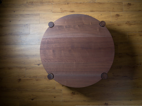 Sōen Walnut Coffee Table viewed from above