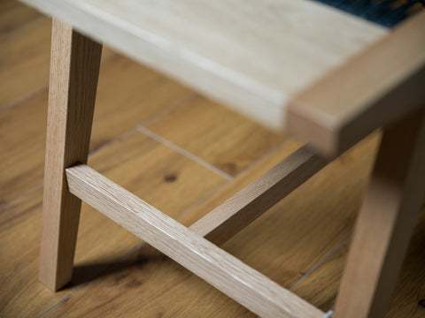 Paper cord bench oak black cord
