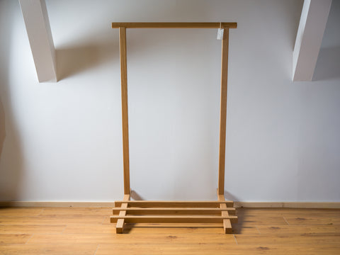Oak freestanding clothes rack