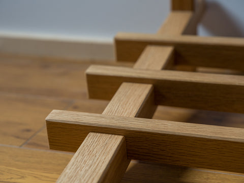 Oak freestanding clothes rack