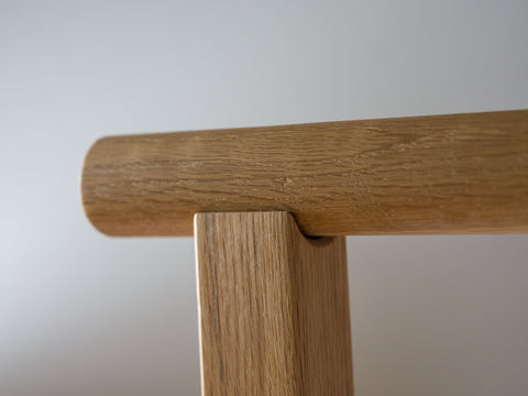 Oak freestanding clothes rack